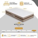 Ver imagem 5 de Cama Box com Baú Solteiro Bioclassic Molas Ensacadas Tecido Preto Royal Sleep 88cm