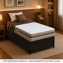 Ver imagem 6 de Cama Box com Baú Solteiro Bioclassic Molas Ensacadas Tecido Preto Royal Sleep 88cm