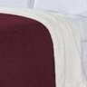 Cobertor Coberdrom Casal Queen Size Felpudo e Macio Dupla Face Pele de Carneiro Cor:Vinho - 3