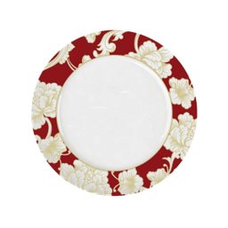 Aparelho de Jantar 24pç Versa Natal Clássico Vermelho Porcelana Germer - 3