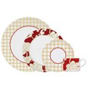 Ver imagem 1 de Aparelho de Jantar 24pç Versa Natal Clássico Vermelho Porcelana Germer