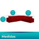 Ver imagem 3 de Sofá Modular Rivieira 280cm Linho - Meu Estofado:vermelho Simonetto