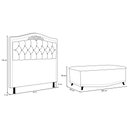 Ver imagem 5 de Cabeceira Cama Box Casal Queen 160cm Com Calçadeira Baú Imperial J02 Suede Vinho - Mpozenato