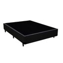 Ver imagem 1 de Base Cama Box Casal Sintético Preto Rc Sono Leve 38x138x188