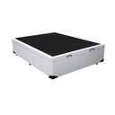 Ver imagem 2 de Base Cama Box Baú Casal Sintético Branco Rc Sono Leve 42x138x188