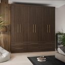 Ver imagem 2 de Guarda Roupa de Casal Majestic 6 Portas 6 Gavetas Batrol Cappuccino