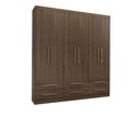 Ver imagem 1 de Guarda Roupa de Casal Majestic 6 Portas 6 Gavetas Batrol Cappuccino