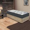 Cama Box Baú Solteiro Rústica + Colchão de Molas Ensacadas - Ortobom - Iso Superpocket 88x188x67cm - 1