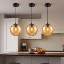 Ver imagem 2 de Pendente Moderno Glass Vidro Âmbar 20cm C Lâmp LED