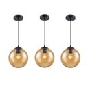 Ver imagem 3 de Pendente Moderno Glass Vidro Âmbar 20cm C Lâmp LED