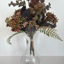 Ver imagem 5 de Vaso solitário de vidro com buquê de flores terra cota