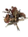 Ver imagem 4 de Vaso solitário de vidro com buquê de flores terra cota