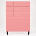 Ver imagem 5 de Cabeceira Estofada para Cama Box Solteiro 90 cm Florem Suede Rose