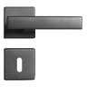 Fechadura Zm Concept Preta Roseta Quadrada 40mm Pado 408 - 1