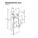 Ver imagem 3 de Fechadura Zm Concept Preta Roseta Quadrada 40mm Pado 408