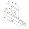 Fechadura Zm Concept Preta Roseta Quadrada 40mm Pado 408 - 2