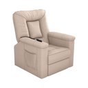 Ver imagem 3 de Poltrona Reclinável Elétrica Mx-40 Porsche Suede Bivolt Bege Loja Sheep