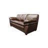 Sofá de Couro Gana 3 Lugares - Marrom Bicolor - 2