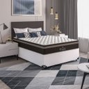 Ver imagem 6 de Cama Box Viúva + Colchão Paris Molas Ensacadas Pocket - 61x128x188cm - e-Shop Casa - Couro