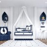 Quarto Bebê Menino Urso Marinheiro Azul 19Pçs Grão de Gente - 2