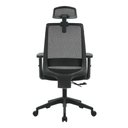 Ver imagem 3 de Cadeira Escritório Nr-17 Columbus Presidente C/ Braços Fratini Encosto Tela Mesh Preta Baserodí