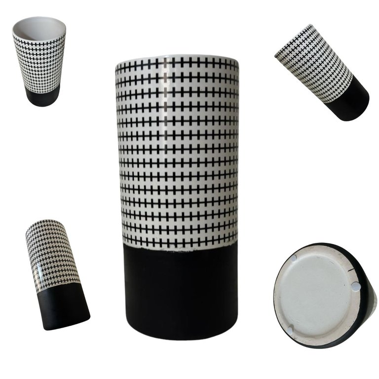 Vaso de Luxo em Cerâmica Estilo Contemporâneo Colonial Vintage