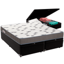 Ver imagem 1 de Cama Box Baú e Colchão Light Espuma D33 Queen Ortobom: Preto