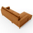 Ver mais imagens de Sofá 3 Lugares 200cm Living com Chaise Esquerdo Kayrós D05 Sintético Whisky - Mpozenato