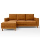 Ver imagem 6 de Sofá 3 Lugares 200cm Living com Chaise Esquerdo Kayrós D05 Sintético Whisky - Mpozenato