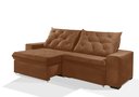 Ver imagem 3 de Sofá Retrátil e Reclinável 2.10m Estilo Estofados - Europa com Softgel D33 Velupluma "terracota"