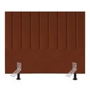 Ver imagem 1 de Cabeceira Estofada Cama Solteiro 90 Cm Luísa Veludo e Frame Cor:terracota