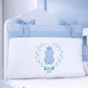 Ver imagem 4 de Quarto Bebê Menino Ursinho Clássico Azul 16Pçs Grão de Gente