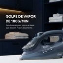 Ver imagem 2 de Ferro de Passar a Vapor Oster GCSTAC7002 Base Aeroceramic Preto com Spray e Jato Vertical 220V