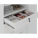 Ver imagem 5 de Cômoda com Sapateira e Cabideiro Multiuso 5 Gavetas 1 Porta Imperial Zanzini Branco