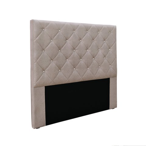 Cabeceira Cama Box Queen 160 Cm Tania Linho Areia S04 - D'Rossi