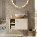 Ver imagem 1 de Gabinete de Banheiro com Porta Off White com Nature