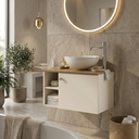 Ver imagem 3 de Gabinete de Banheiro com Porta Off White com Nature