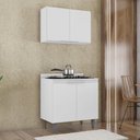 Ver imagem 2 de Armário de Cozinha e Balcão Cooktop Pérola Z34 Branco - Mpozenato