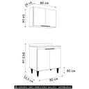 Ver imagem 4 de Armário de Cozinha e Balcão Cooktop Pérola Z34 Branco - Mpozenato