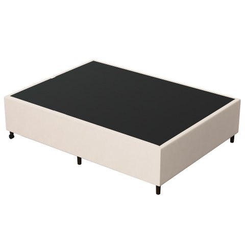 Base para Cama Box Casal 138x188cm Hit I02 Suede Bege - Mpozenato