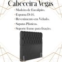 Ver imagem 3 de Cabeceira Solteiro 88 cm Vegas Veludo Preto Soon