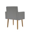 Ver imagem 6 de Kit 06 Poltronas Decorativa Recepção Oferta Balaqui Linho Cor:linho Grafite