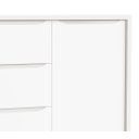 Ver imagem 4 de Cômoda Sapateira Classic New Branco Fosco com Madeira - MoveisAqui