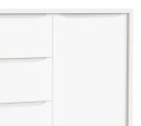 Ver imagem 4 de Cômoda Sapateira Classic New Branco Fosco com Madeira - MoveisAqui