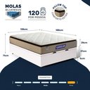 Ver imagem 4 de Cama Box Baú com Colchão Gazin de Molas Ensacadas Pillow Top Air Pro Casal 138cm