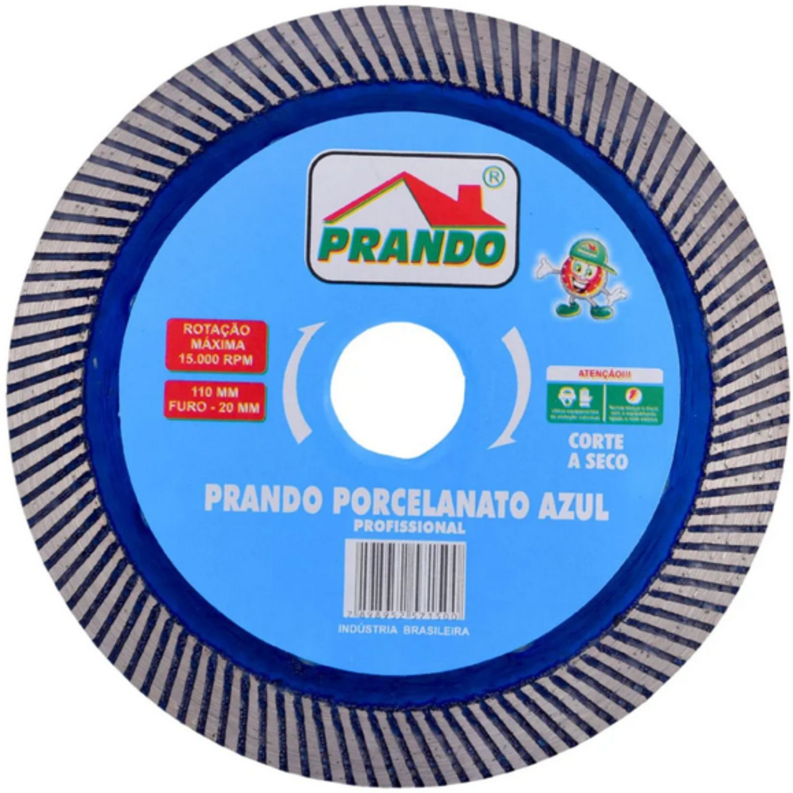 Kit 20 Disco Prando Porcelanato Azul Ultrafino