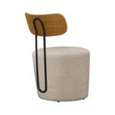 Ver imagem 6 de Poltrona Decorativa 54cm Inter Linho Bege - Sallar Home