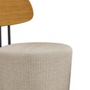 Ver imagem 5 de Poltrona Decorativa 54cm Inter Linho Bege - Sallar Home