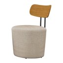 Ver imagem 7 de Poltrona Decorativa 54cm Inter Linho Bege - Sallar Home