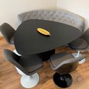 Ver imagem 3 de Mesa de Jantar Cone Orgânica 270x110cm Tampo Ébano Base Ébano Personal Decor Preto